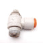 Used Lot of 4 SMC AS3201F Speed Controller Elbow Fitting, 3/8" NPT to 3/8" One-Touch