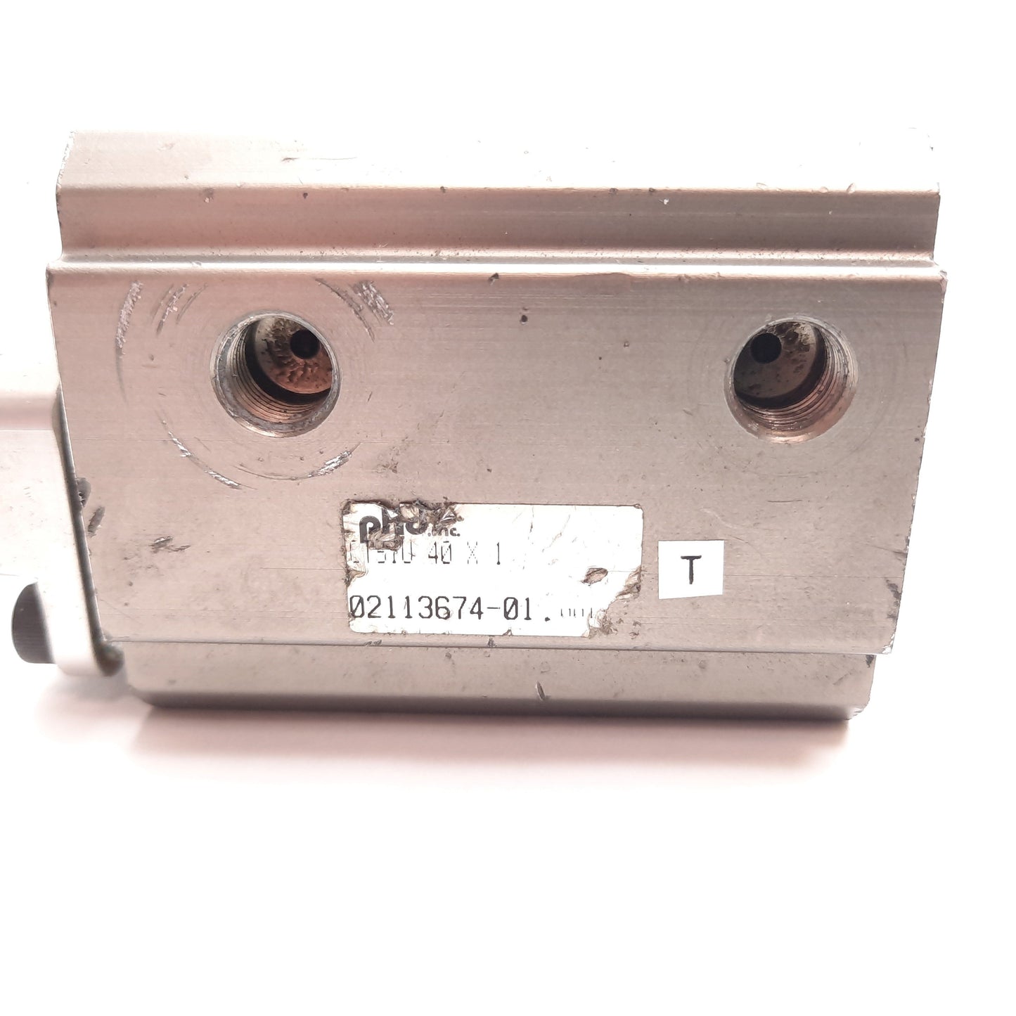 Used Phd CTS1U40X1 Compact Guided Cylinder, Bore: 40mm (1.57"), Stroke: 1", 1/8" NPT