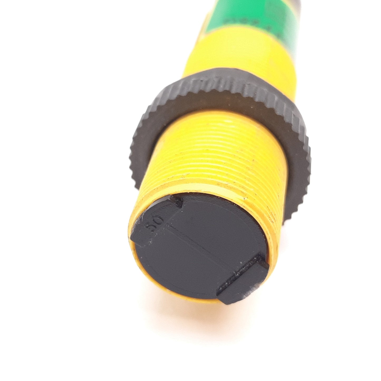 Used Banner S18SN6FF25Q Photoelectric Sensor, Range: 25mm, NPN, 10-30VDC, 4-Pin M12