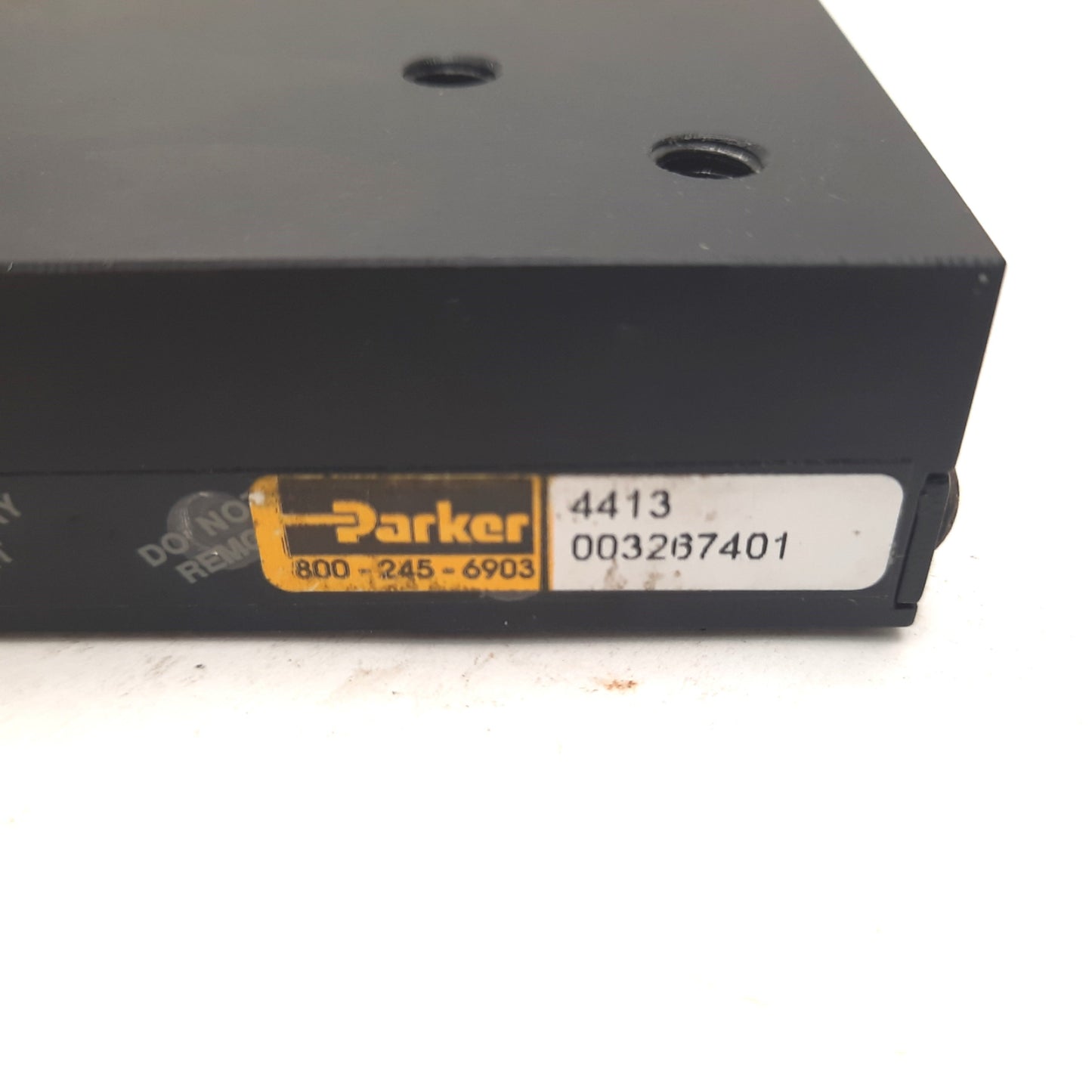 Used Parker 4413 Ball Bearing Positioner Manual Stage, 25mm Micrometer, 5 x 5" Stage