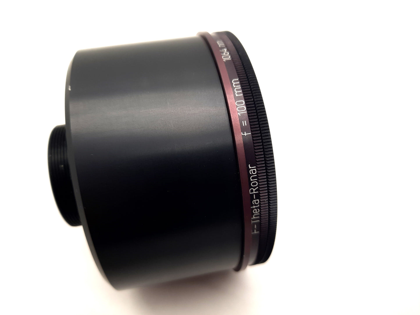 Used Linos 4401-302-000-21 F-Theta-Ronar Scan Head Lens, Focus: 100mm, 1064nm