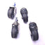 Used Lot of 4 Master Stem Caster Swivel Wheels 2" Diameter, 13/16" Width, 360° Swivel