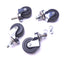 Used Lot of 4 Wagner Stem Caster Swivel Wheels 2" Diameter, 13/16" Width, 360° Swivel