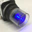 Used Allen Bradley 800H-QRAH24W Illuminated Push Button Switch, Blue LED 24V, 1NO-1NC