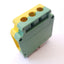 Used Lot of 3 Phoenix Contact Typ USLKG35 Yellow Green Terminal Blocks DIN Mount