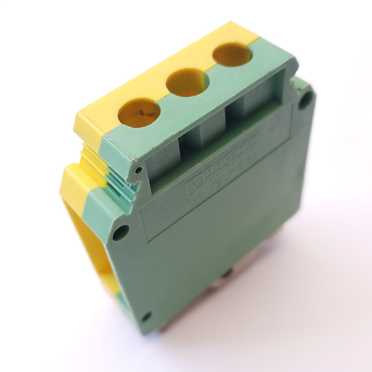 Used Lot of 3 Phoenix Contact Typ USLKG35 Yellow Green Terminal Blocks DIN Mount