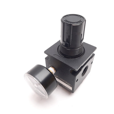 Used Watts R55-03C Regulator, In: 300psi, Out: 0-125psi, 3/8" NPT, W/ 0-160psi Gauge