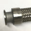 Used Stainless Steel Braided Corrugated Hose NW-25 Vacuum Flange Fittings, 18" Long