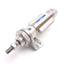 Used Bimba EM-16-20-Q-T2T4 Pneumatic Cylinder, Bore: 16mm, Stroke: 20mm, M5x0.8