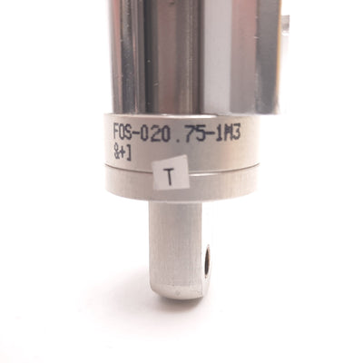 Used Bimba FOS-020.75-1M3 Air Cylinder, Spring Return, Bore: 9/16", Stroke: 3/4"