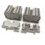 Used Lot of 12 Allen Bradley 1492-L16 Terminal Blocks, 600V AC/DC 65A, 14-4 AWG, Gray