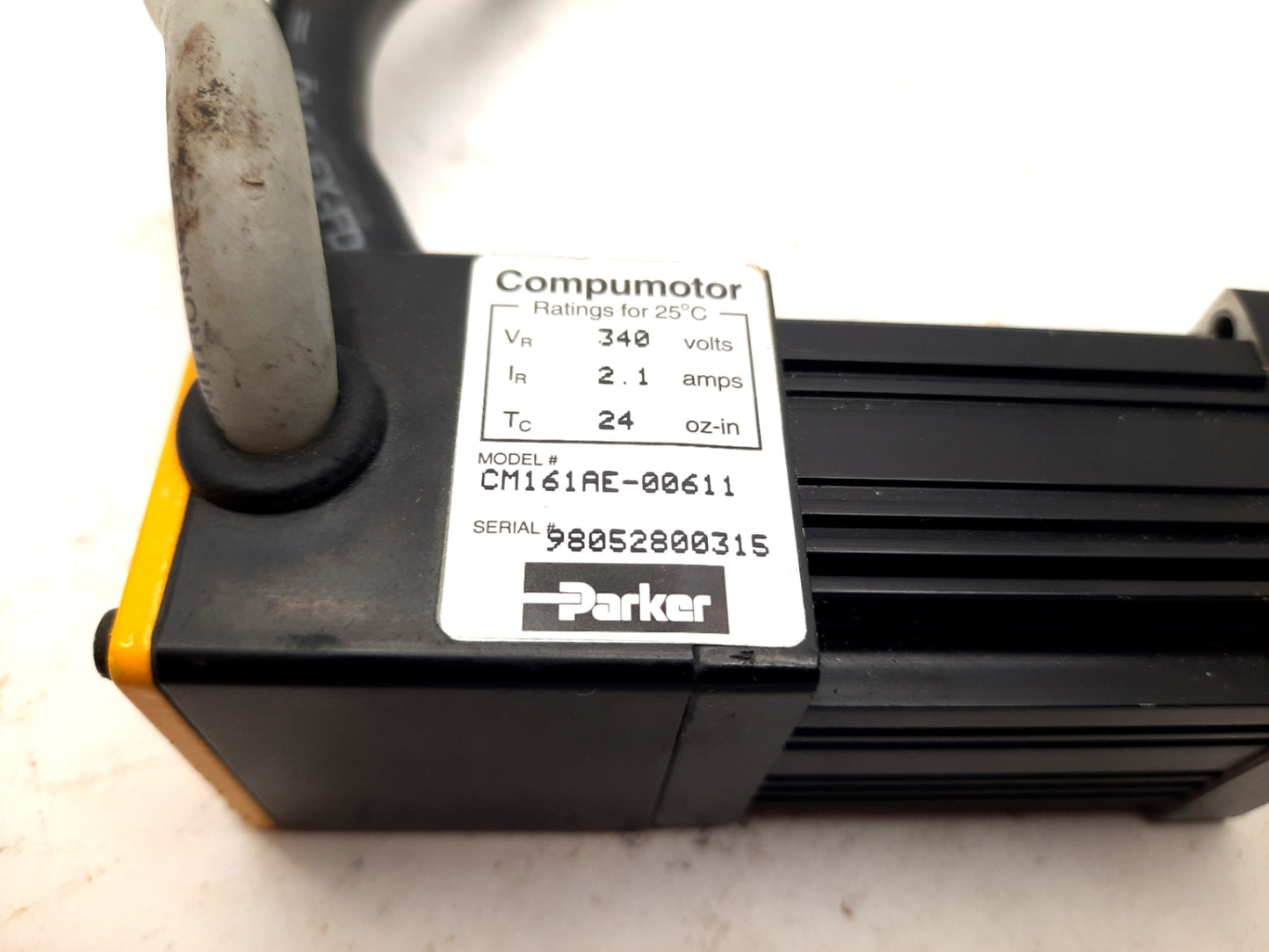 Used Parker CM161AE-00611 Compumotor Servo Motor 170V, 2.1A *Short Cable