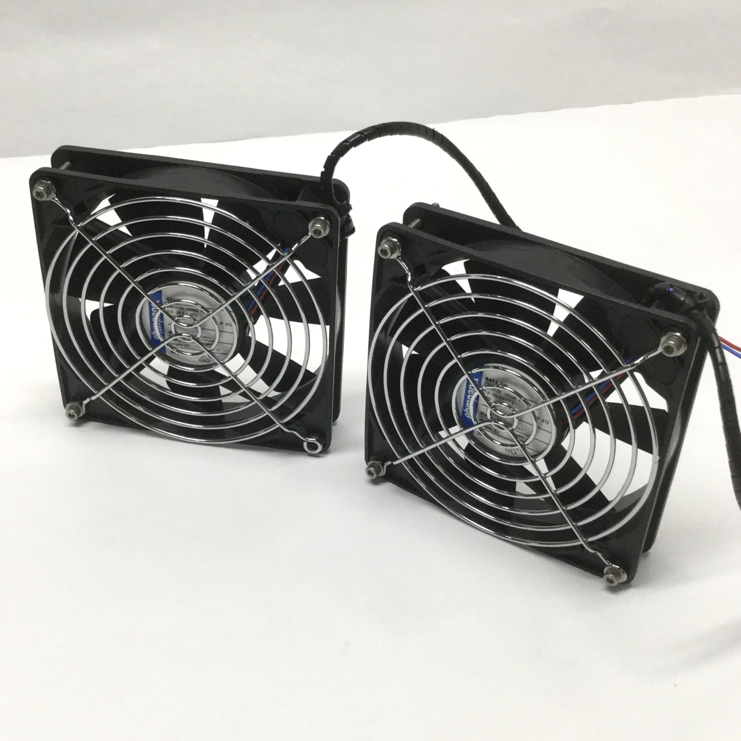 Used Lot of 2 ebmpapst 4414-FM Compact Axial Cooling Fans 24VDC 3.2W 2400RPM 82CFM