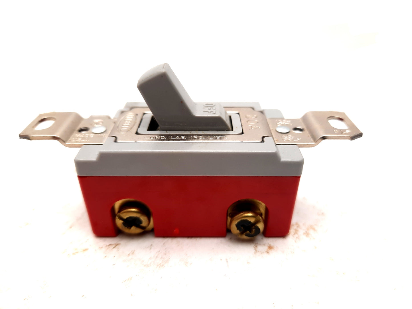 Used Lot of 5 Hubbell HBL1221GY Single Pole Toggle Switches 20A 120-277VAC