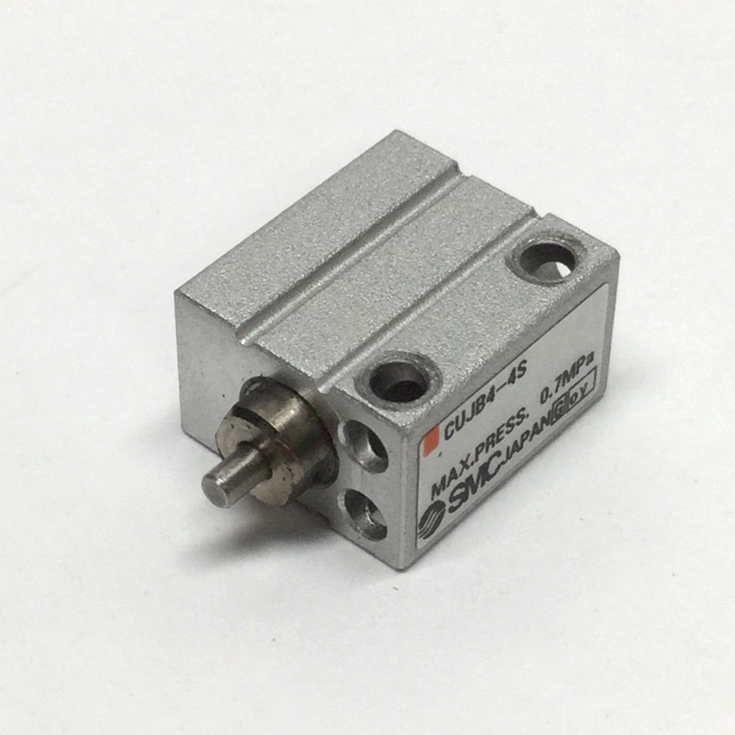 Used SMC CUJB4-4S Mini Free-Mount Cylinder, 4mm Bore, 4mm Stroke, Single-Acting