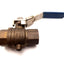 Used MCD Ball Valve Brass 1/2" NPT 300PSI