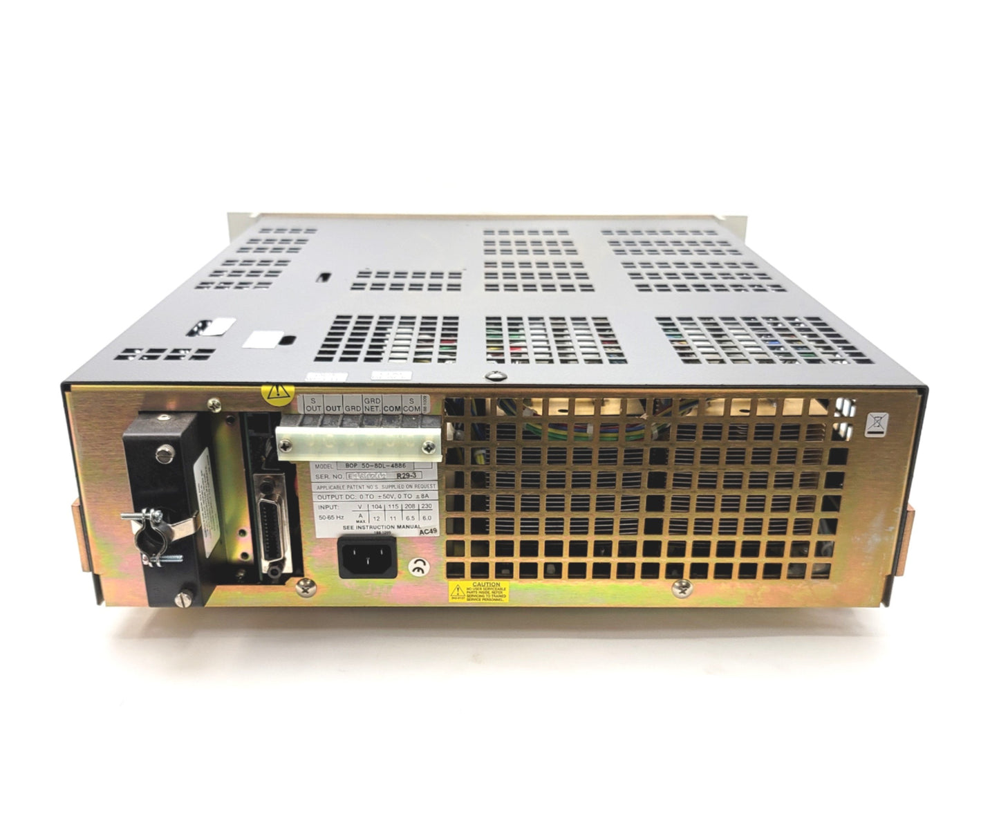 Used Kepco BOP 50-8DL-4886 Bipolar Operational Power Supply/Amplifier Output: 0-50VDC