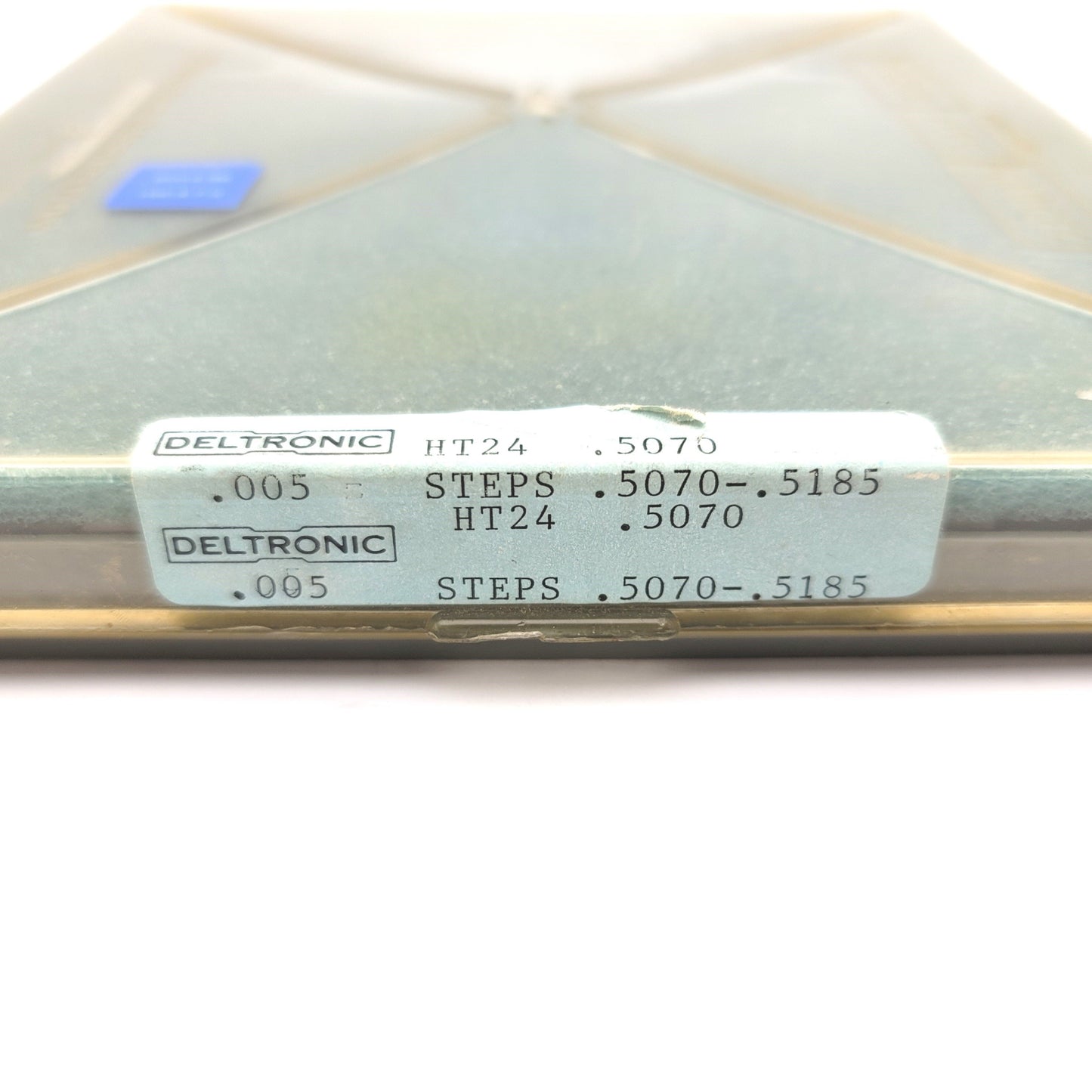 Used DELTRONIC HT24-5070-5185 Half-Thousandth Plug Gage Set 0.5070-0.5185" .005" Step