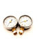 Used Lot of 2 Pressure Gauges 160 PSI 1/8" NPT Bottom Mount OD: 2"