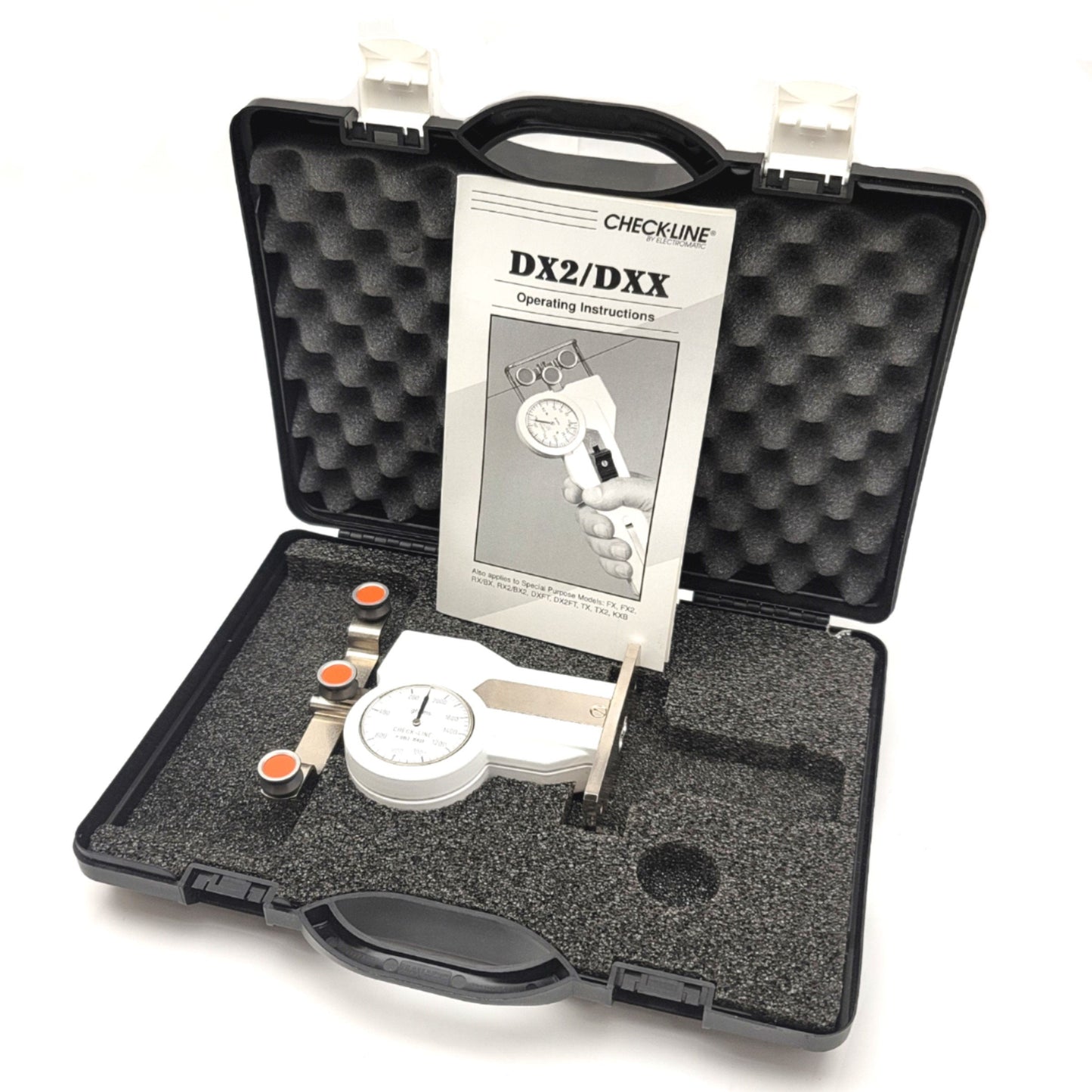 Used CHECKLINE DX2S-200 Stationary Tension Meter 200-2,000 Grams, 2,000m/min