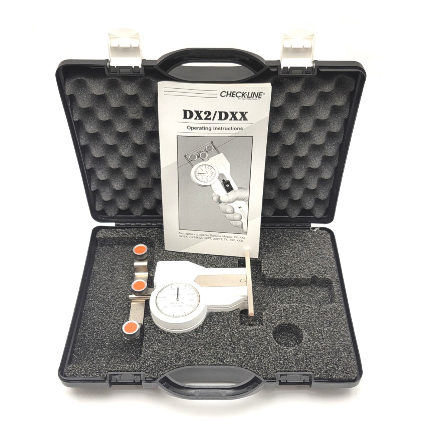 Used CHECKLINE DX2S-200 Stationary Tension Meter 200-2,000 Grams, 2,000m/min