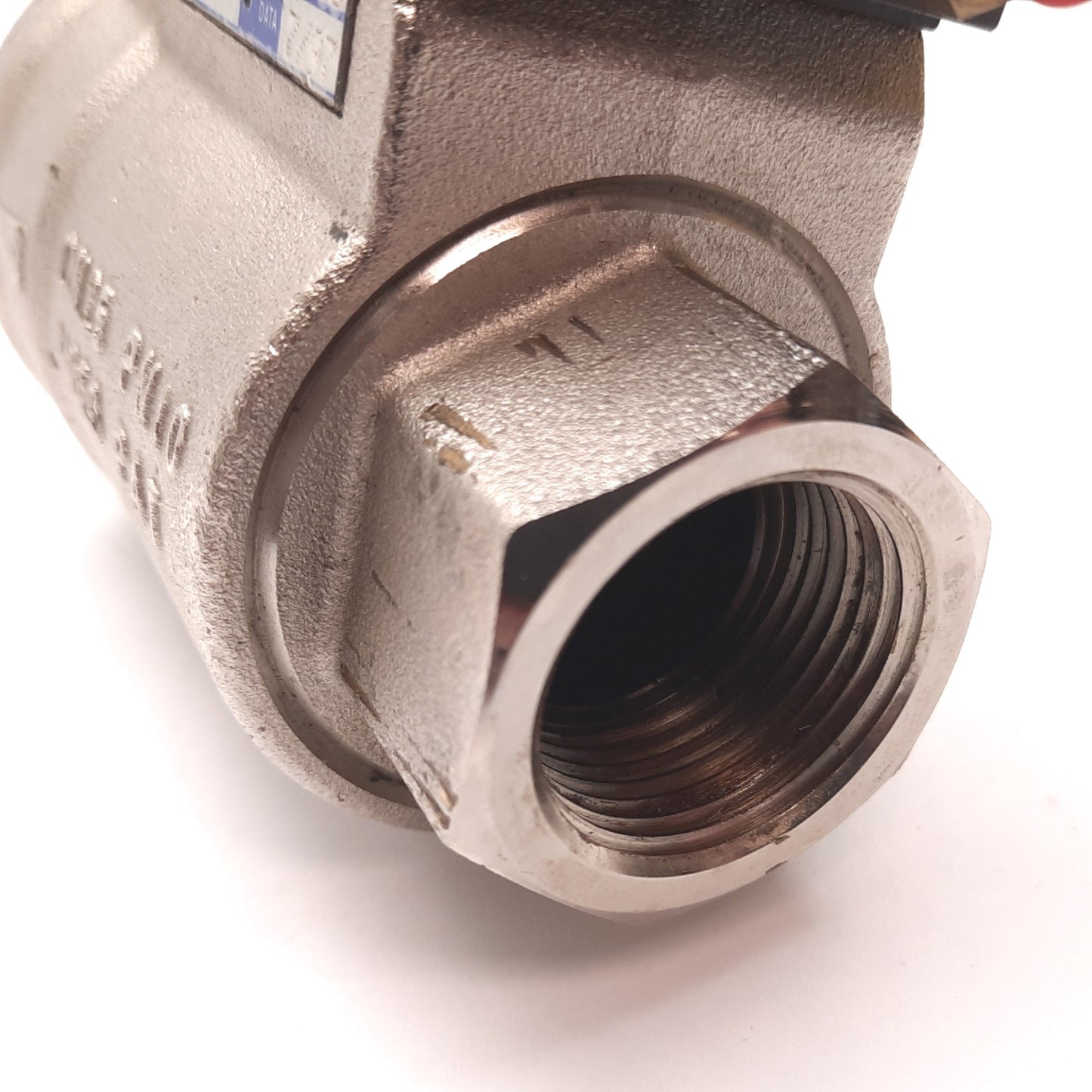 Used Omal VNC10006 Pneumatic NC Axial Flow Valve, 1" DN25, 8 bar Max, With Solenoid