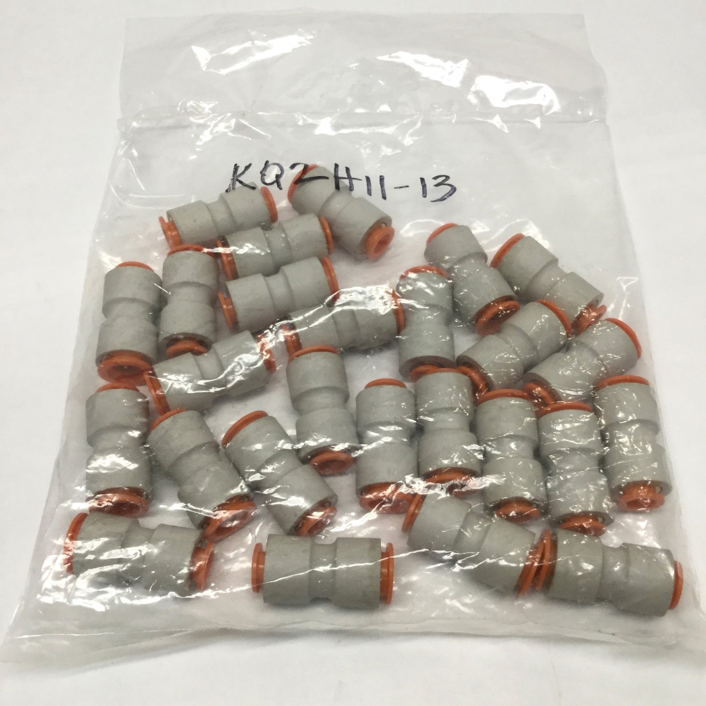 New – Open box Lot of 26 SMC KQ2H11-13 Straight Connector One-Touch Fittings 3/8" - 1/2" Tube