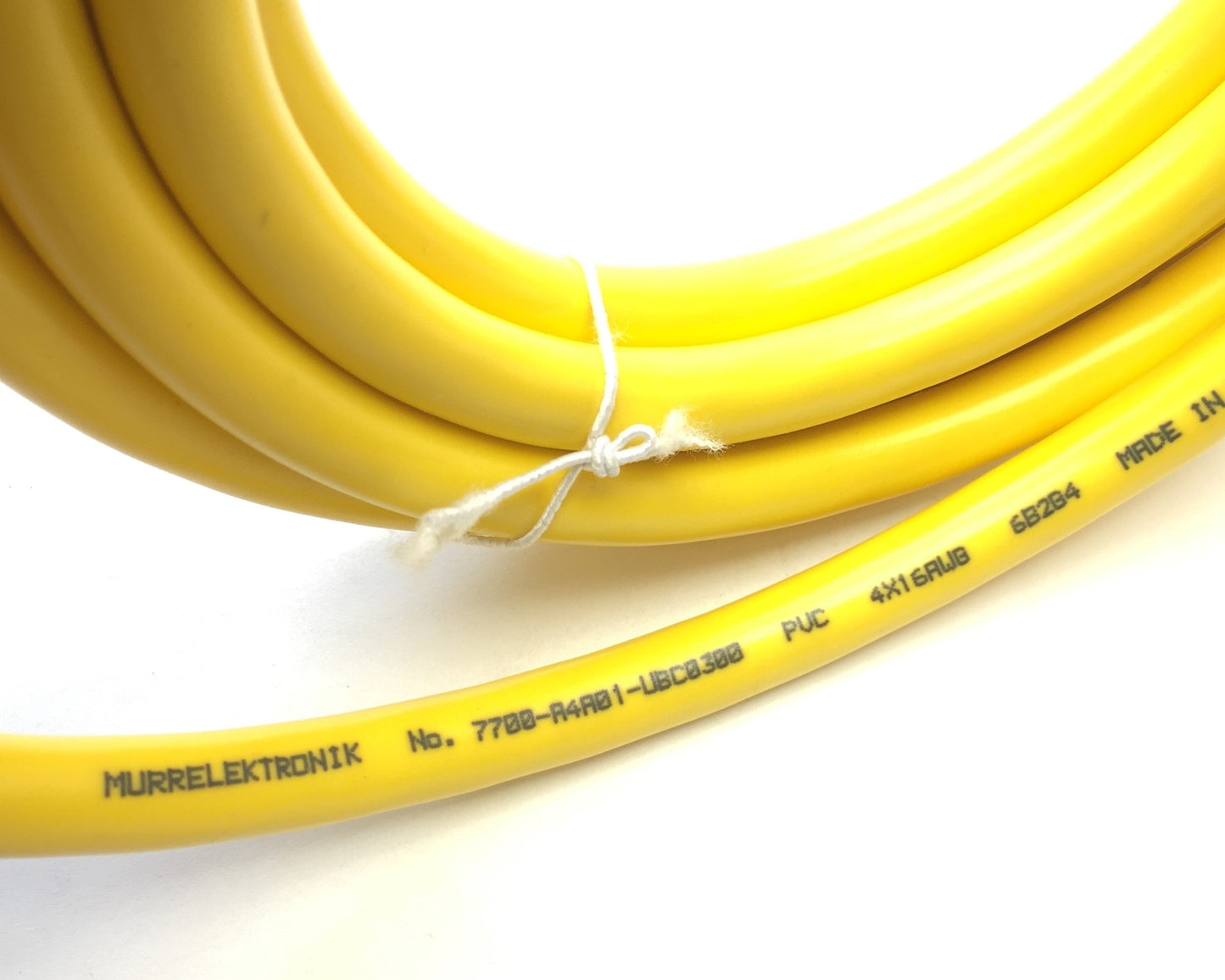 New – Open box Murr Elektronik 7700-A4A01-UBC0300 Cable Yellow Mini 7/8" 4-Pole Male/Female 3M