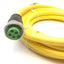 New – Open box Murr Elektronik 7700-A4A01-UBC0300 Cable Yellow Mini 7/8" 4-Pole Male/Female 3M