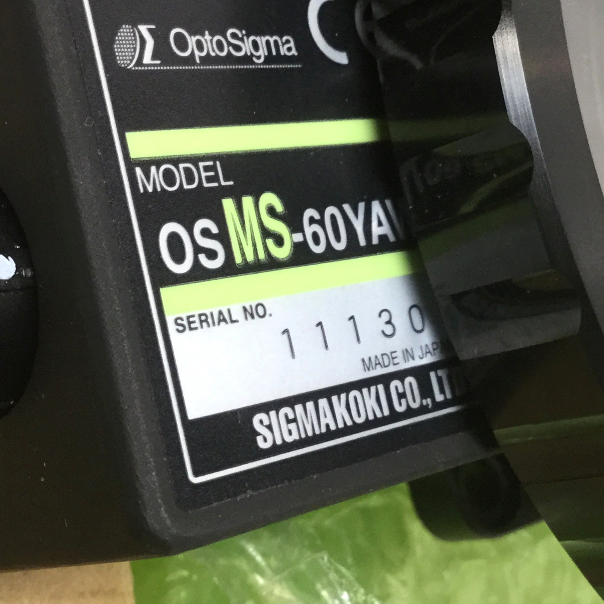 Optosigma Controller OptoSigma OSMS-60-ND Stepping Motorized Worm Gear Rotation Stage 60mm ...