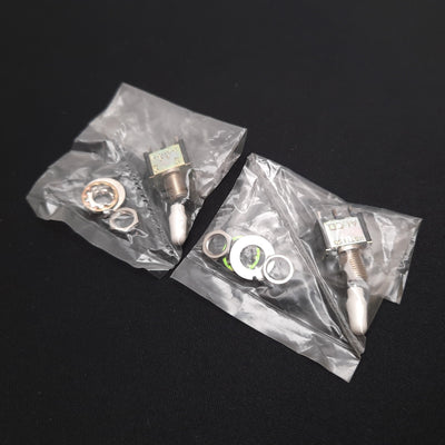 New Lot of 2 Alco MST115D Mini Toggle Switch, 2-Position Maintained, N/O, 5A 115VAC