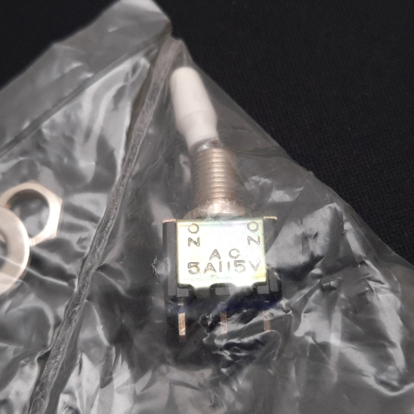 New Lot of 2 Alco MST115D Mini Toggle Switch, 2-Position Maintained, N/O, 5A 115VAC