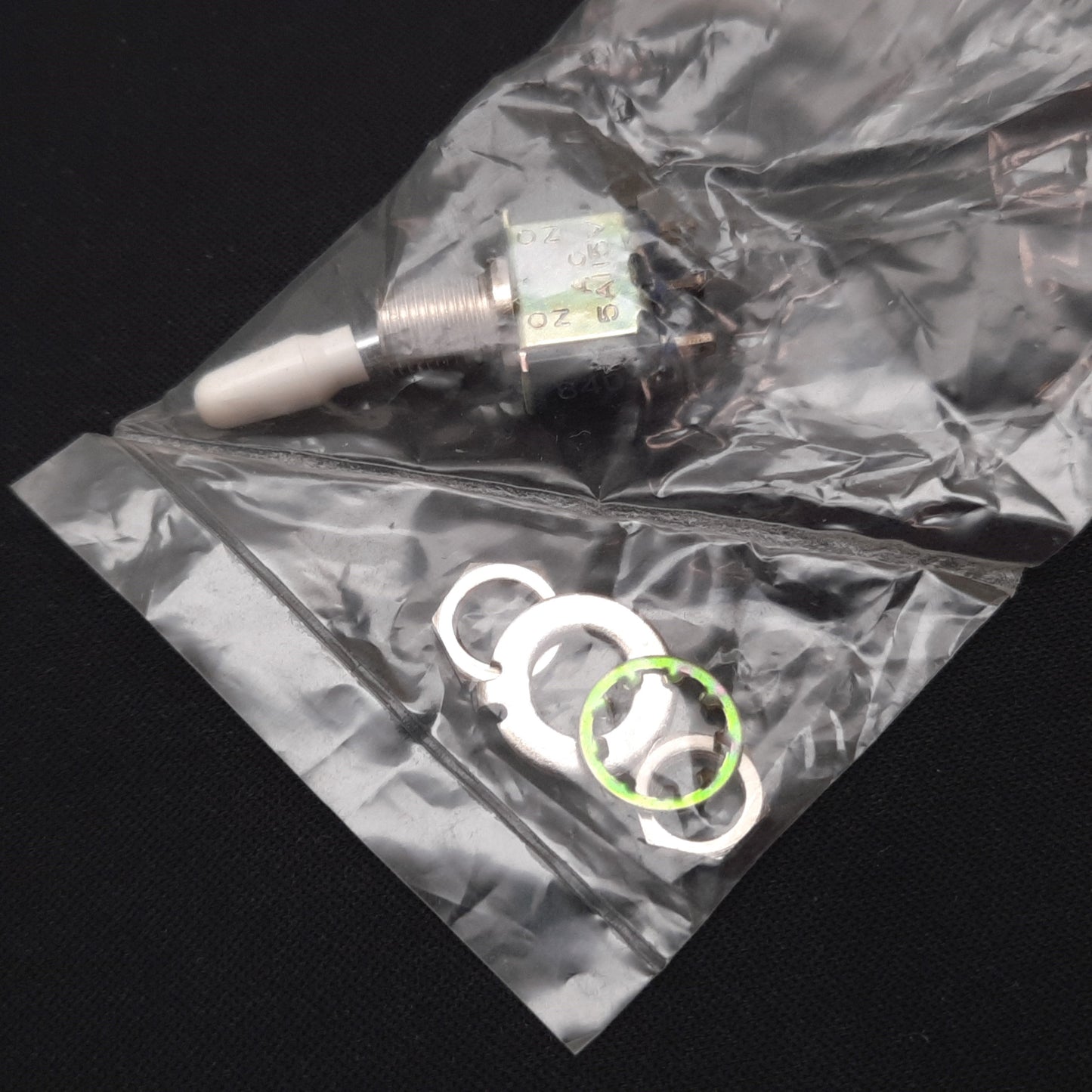 New Lot of 2 Alco MST115D Mini Toggle Switch, 2-Position Maintained, N/O, 5A 115VAC