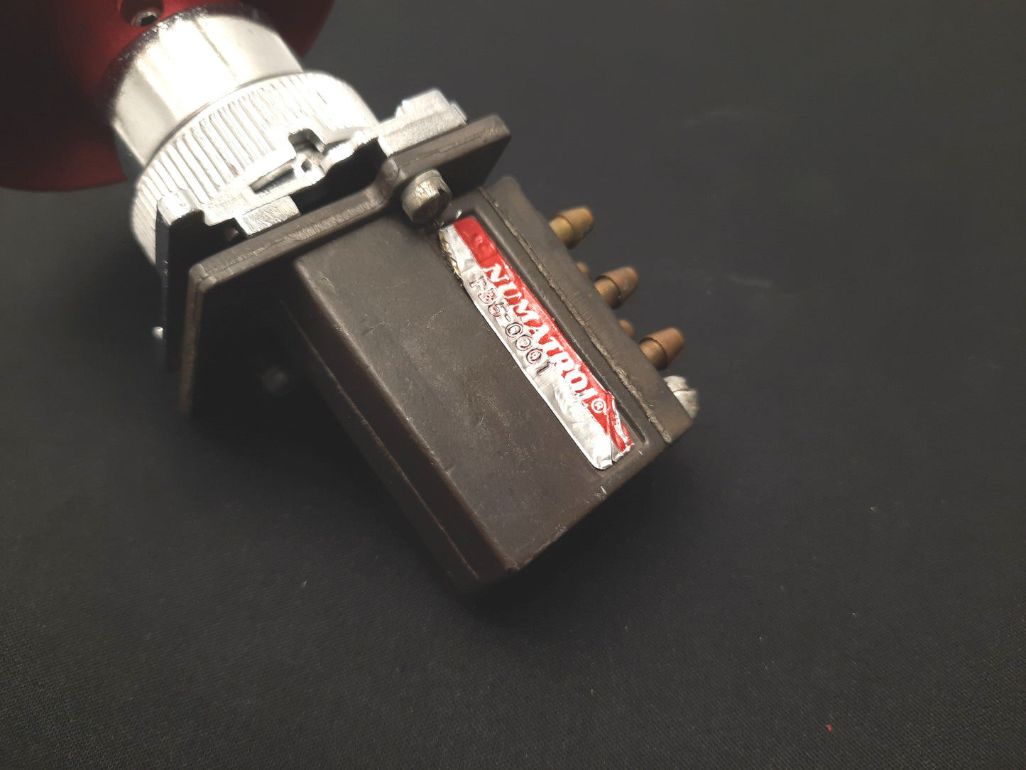 Used Numatrol PB5-0001 Red Pneumatic Momentary Push Button 2-Pos 5-Port