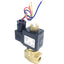 Used Lot of 5 U.S. Solid Nr.0200 Brass Solenoid Solenoid Valve, Voltage 12VDC 1/4"NPT