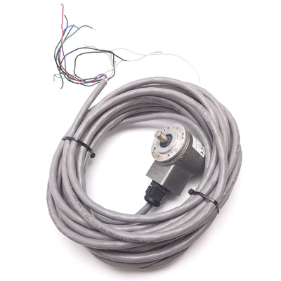 Used Allen Bradley 845T-HZ53PDN-9 Incremental Encoder, 2000PPR, 24VDC, 3/8" Dia, 9m