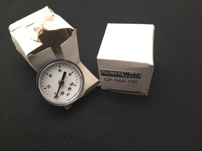 New – Open box Lot of 2 Palmer Wahl CP-044-100 Pressure Gauges 40mm 100psi, 1/8" NPT