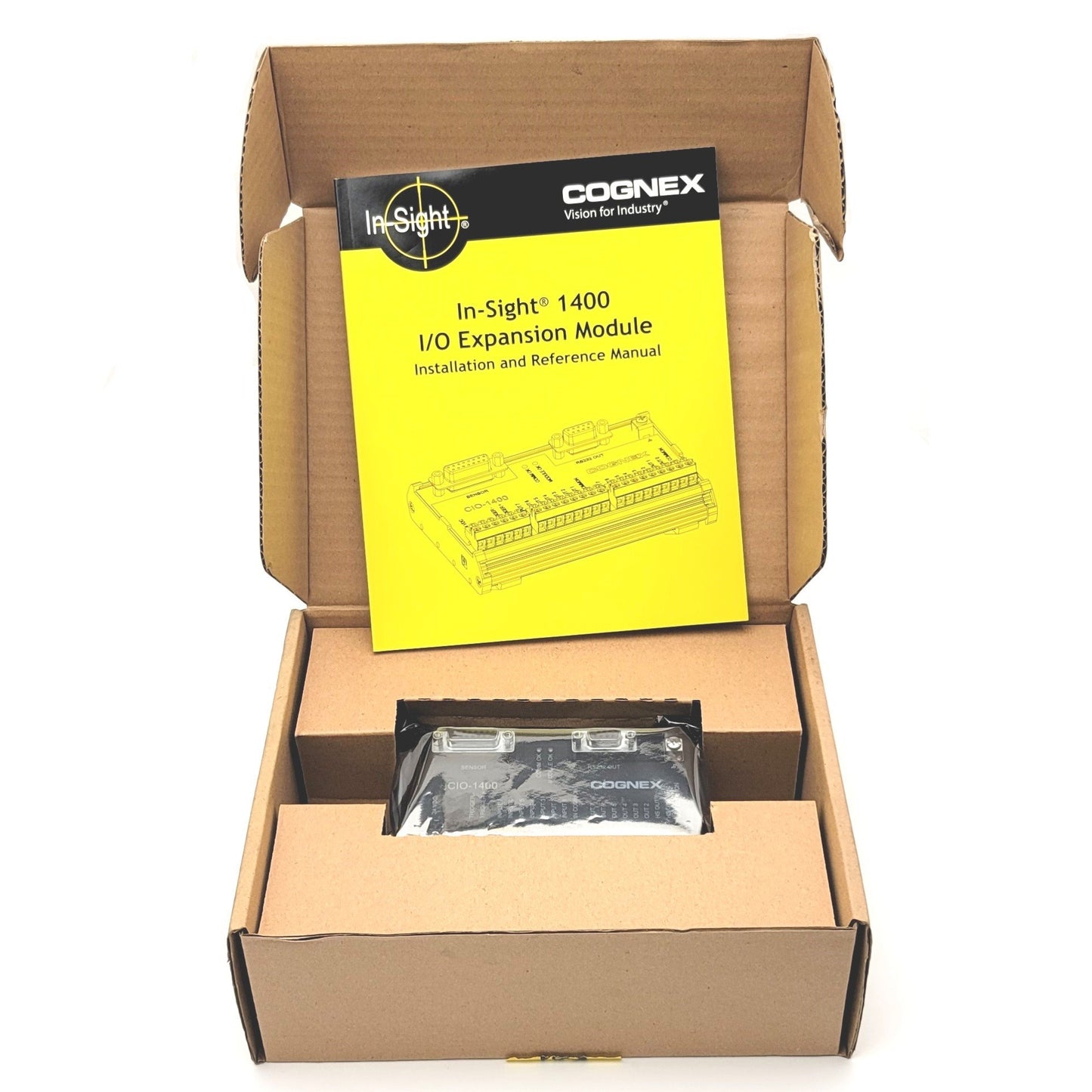New – Open box Cognex CIO-1400 800-9012-2R Rev B In-Sight 1400 I/O Expansion Module 24VDC