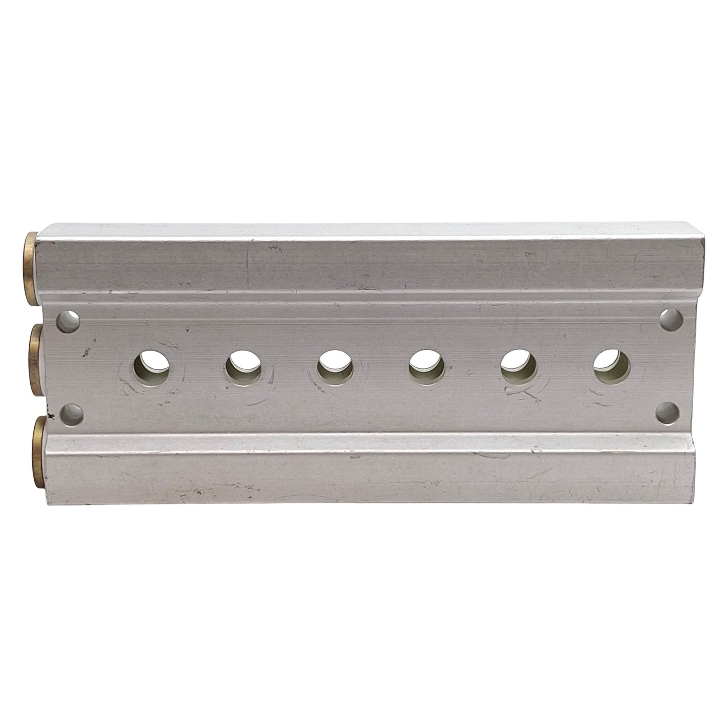 Used Festo PRS-1/8-6 B Valve Manifold Block, 6-Slots, Ports: G3/8, With O-Rings