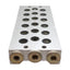 Used Festo PRS-1/8-6 B Valve Manifold Block, 6-Slots, Ports: G3/8, With O-Rings