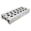Used Festo PRS-1/8-6 B Valve Manifold Block, 6-Slots, Ports: G3/8, With O-Rings