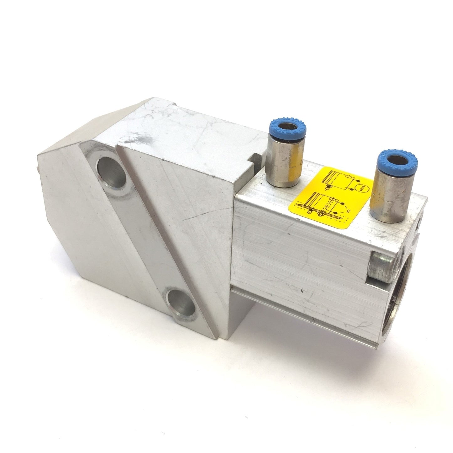 Used Bosch Rexroth XLPD 20X10 Pneumatic Pallet Stop Cylinder, Bore 20mm Stroke 10mm