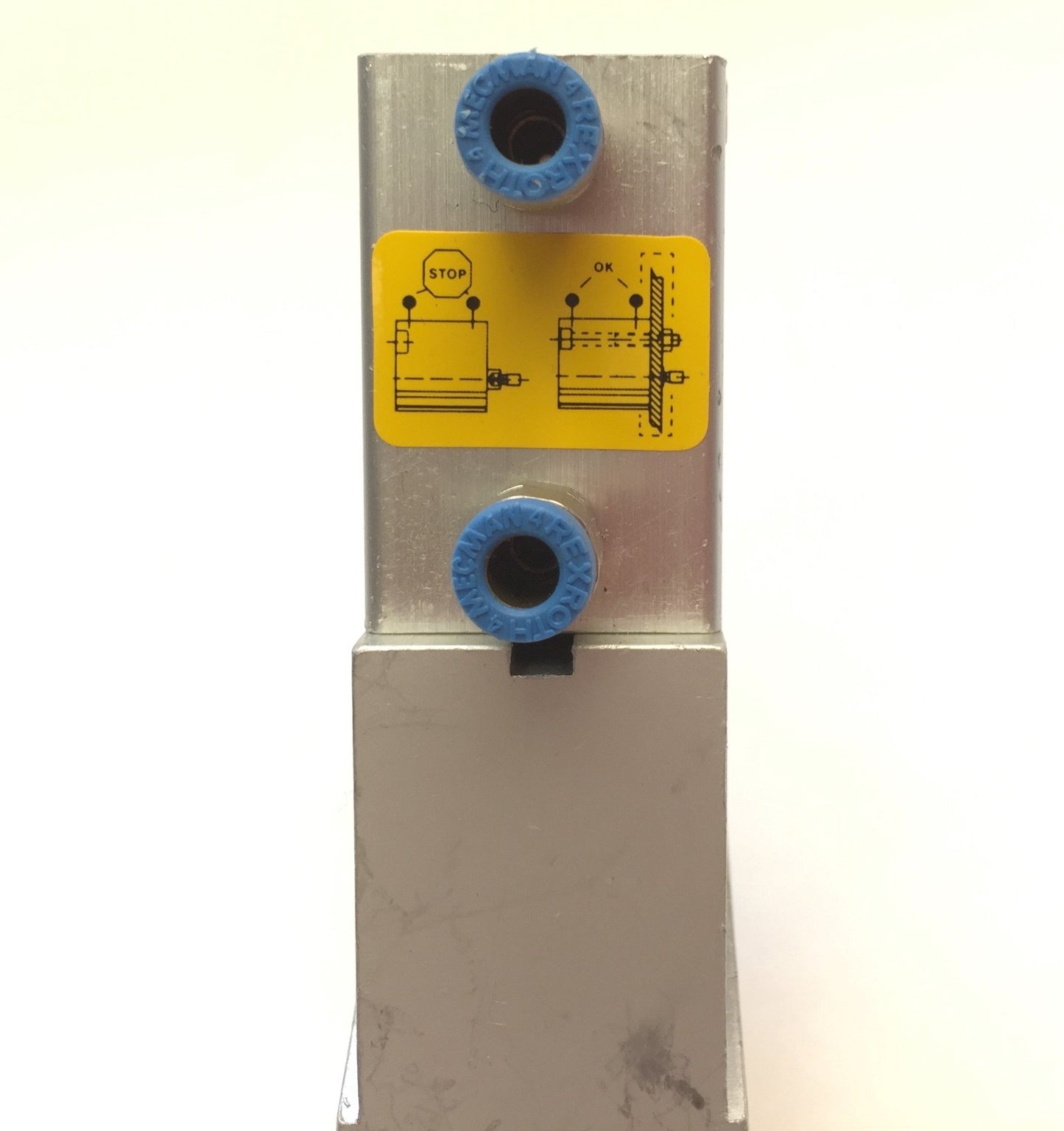 Used Bosch Rexroth XLPD 20X10 Pneumatic Pallet Stop Cylinder, Bore 20mm Stroke 10mm