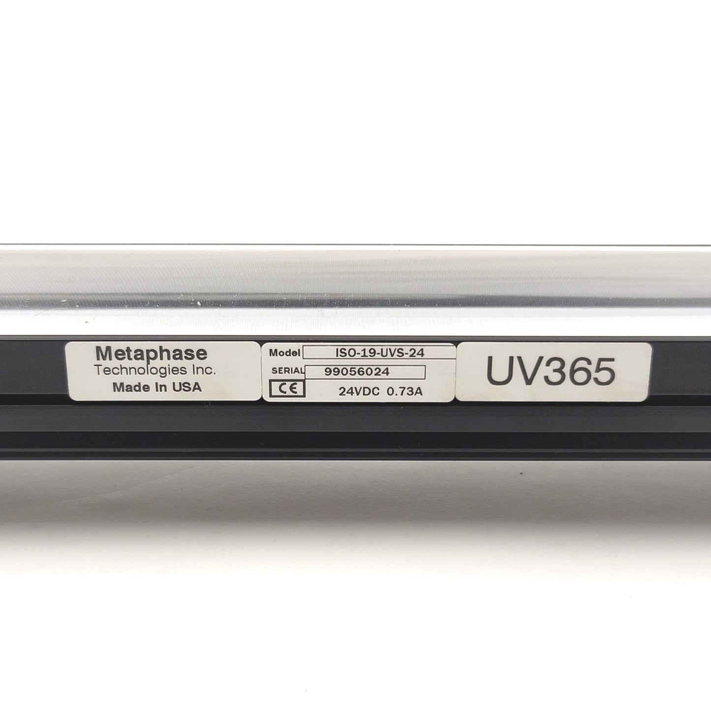 New – Open box Metaphase ISO-19-UVS-24 Exolight Linear UV Illuminator 24VDC, 365nm, 19"