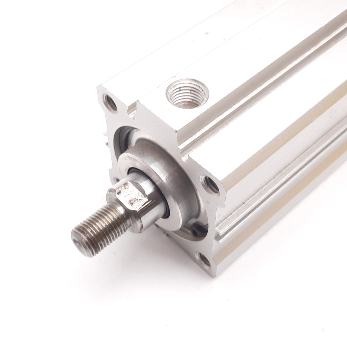 Used SMC NCDQ2D50-200DCM-M9N Pneumatic Cylinder, Bore: 50mm, Stroke: 200mm, 1/4" NPT