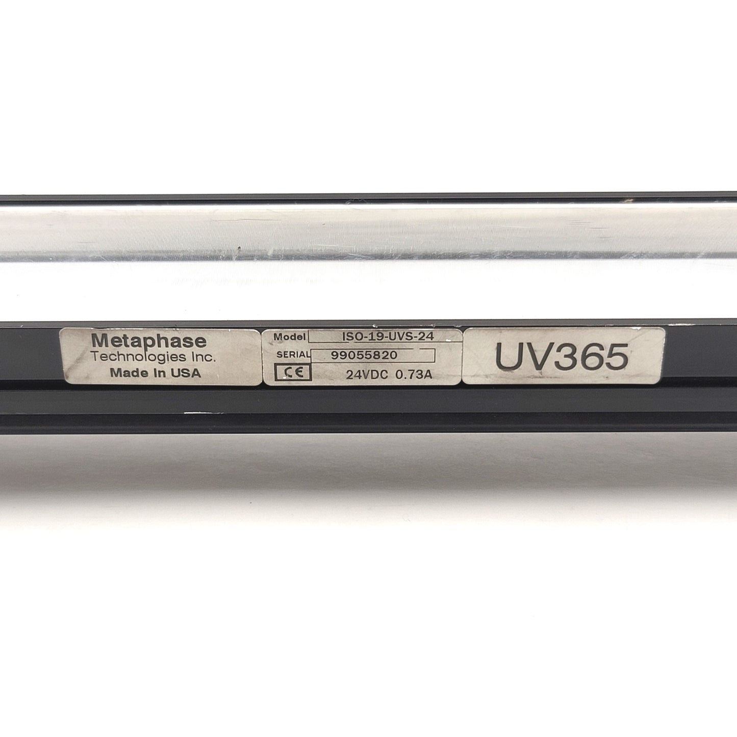 Used Metaphase ISO-19-UVS-24 Exolight 19" Linear UV Illuminator 24VDC *No Adjustment*