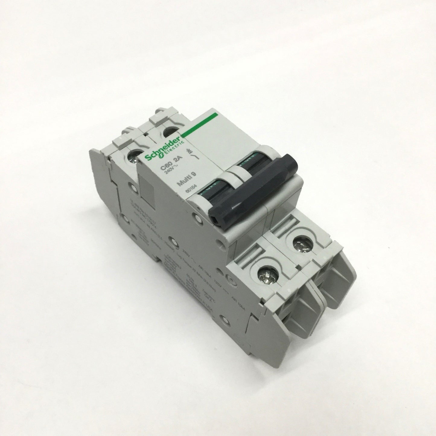 New – Open box Schneider Electric 60154 MULTI 9 C60 Circuit Breaker, 2-Pole, 2A D-Curve, 240VAC