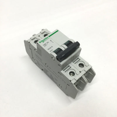 New – Open box Schneider Electric 60154 MULTI 9 C60 Circuit Breaker, 2-Pole, 2A D-Curve, 240VAC