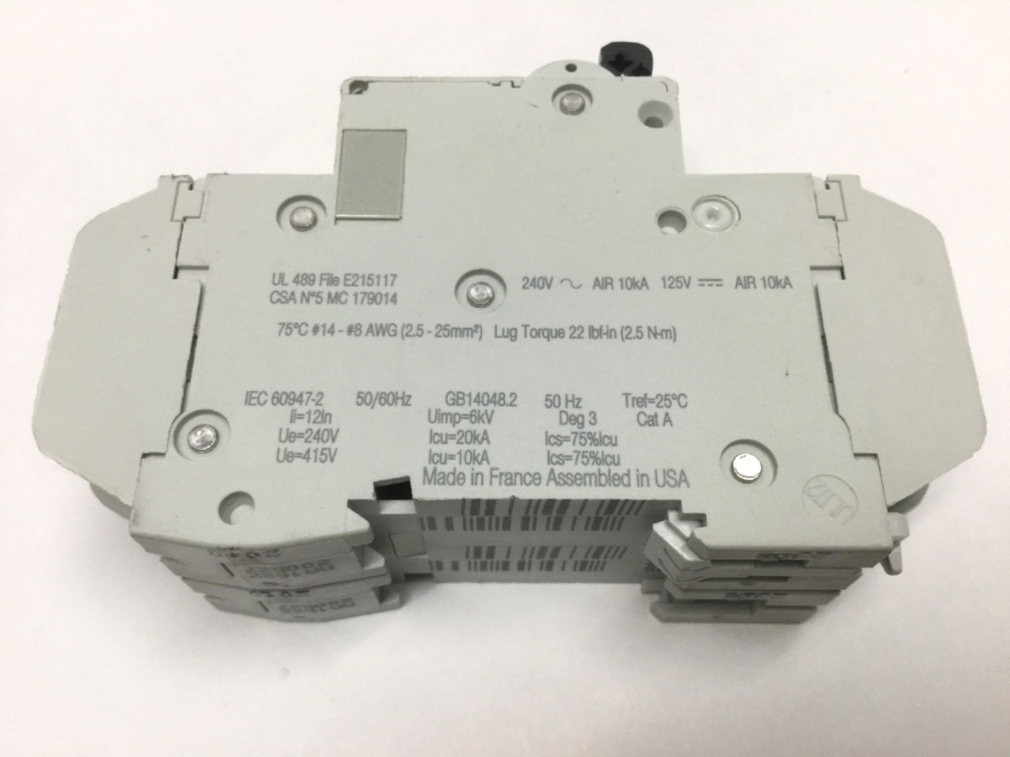 Schneider Electric 60154 MULTI 9 C60 Circuit Breaker, 2-Pole