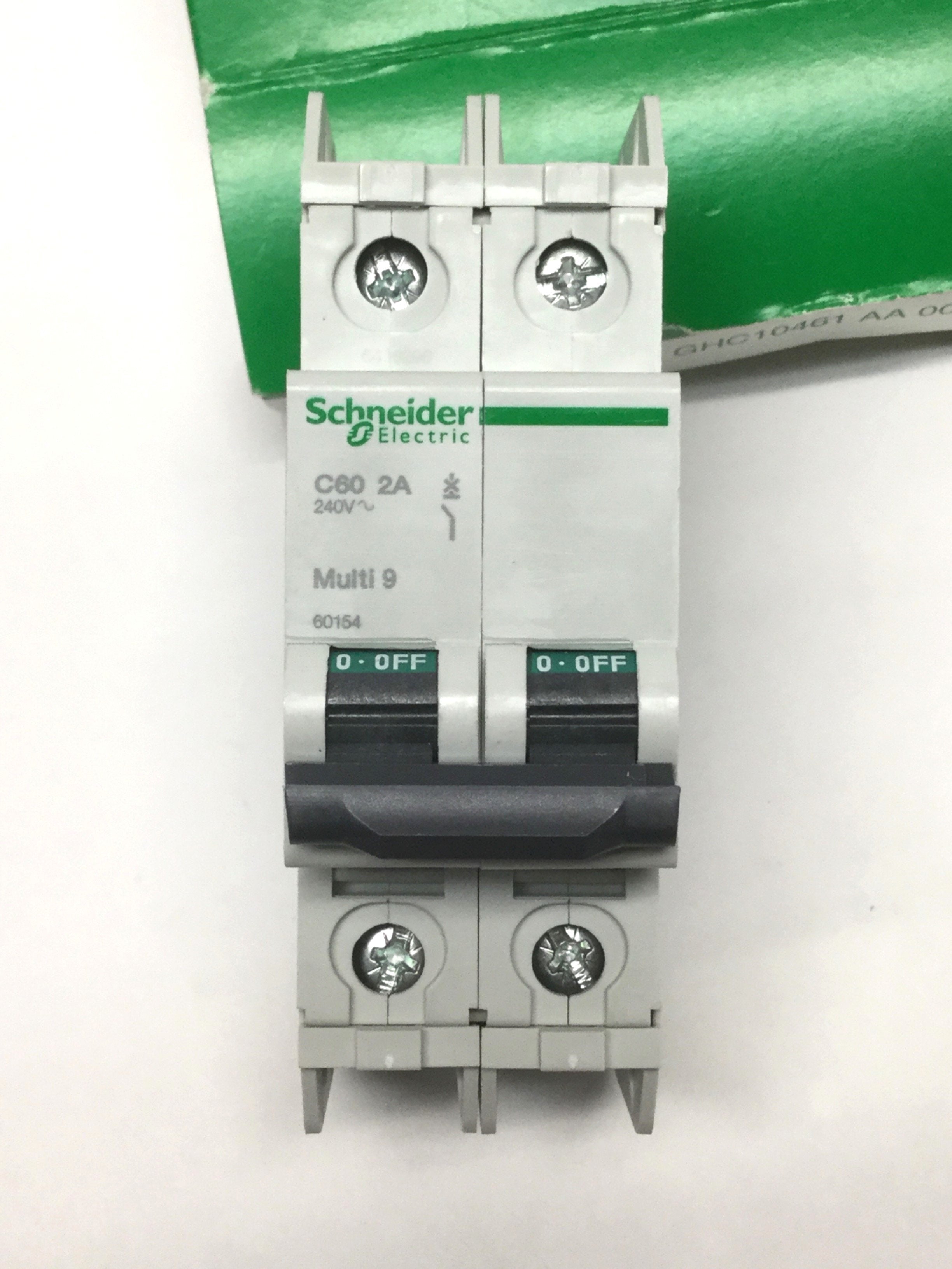 Schneider Electric 60154 MULTI 9 C60 Circuit Breaker, 2-Pole